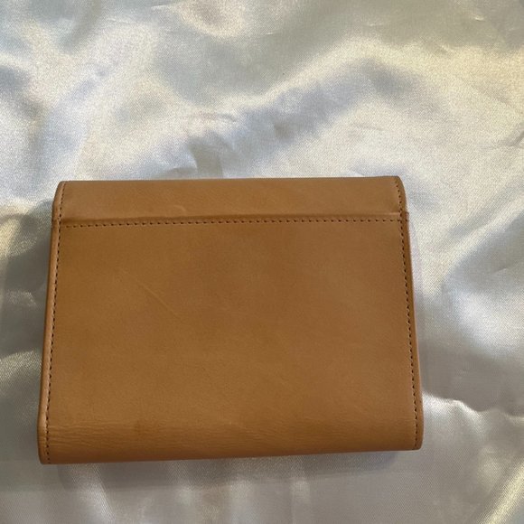 Coach Leather Wallet Tan AUTHENTIC - Picture 2 of 5